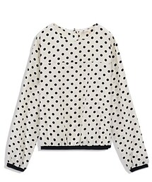 Life8 | 赫本點點。復古後扣短版上衣(その他トップス)