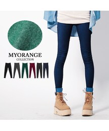 【FRA14820】內刷毛超彈力合身AB色褲~6色(その他パンツ)