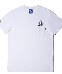 stero vinyls | [Disney X Stereo] JUMP MICKEY POCKET TEE (White)
(Tシャツ/カットソー)