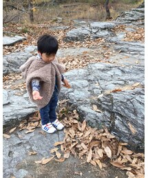 落ち葉と戯れる息子🍁 | その他