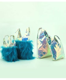 YESAH | Big Fur Tote Blue(バックパック/リュック)