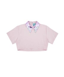 YESAH | Sea Gems Collar Crop Pink(その他トップス)
