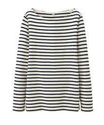 UNIQLO | ボーダーボートネックT(Tシャツ/カットソー)