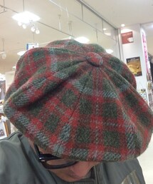Glenalmond Tweed Campany | ハリスツイードのチェックキャスケット スコットランド製(ハンチング/ベレー帽)