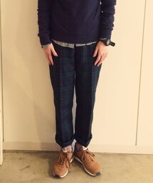 BEAMS BOY | 【BEAMS BOY / タータン スラックス 9分】(スラックス)