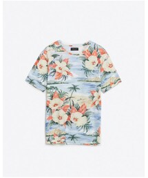 ZARA | Hawaiian Floral Print T-Shirt(@zara)(Tシャツ/カットソー)