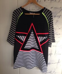 MACARONIC | トライアングルボーダーTee(Tシャツ/カットソー)
