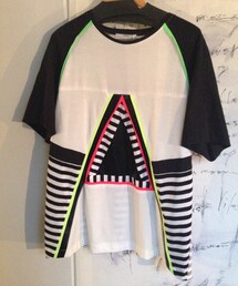 MACARONIC | トライアングル切り替えTee(Tシャツ/カットソー)