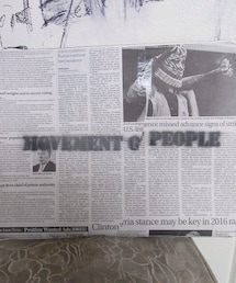 MATATABI | NewsPaper Clutch M.O.P(クラッチバッグ)