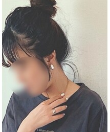 Auntie Rosa Holiday | ボリュームカーブイヤリング(¥1,430)(イヤリング)