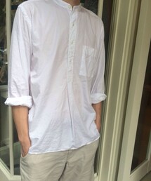 BEAMS | 無領白襯衫(シャツ/ブラウス)