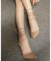 一縷の | レースアップハイヒール(サンダル)