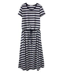 rous | ボーダー C/S フレアーSK Long OP(ワンピース)