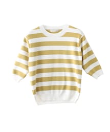 rous | 5分袖ボーダーKNIT PO(ニット/セーター)