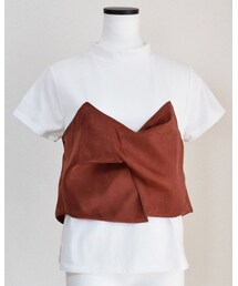 no brand | [ NEW ]  ヴィンテージサテンビスチェTOPS(Tシャツ/カットソー)