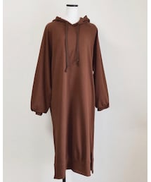 no brand | [ NEW ]  スウェットパーカーOP(ワンピース)