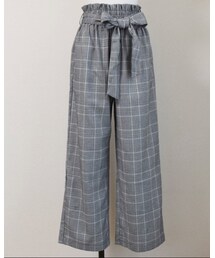 no brand | グレンチェックワイドPT(その他パンツ)