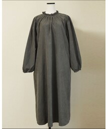 no brand | [ NEW ]  ネックフリルピーチOP(ワンピース)