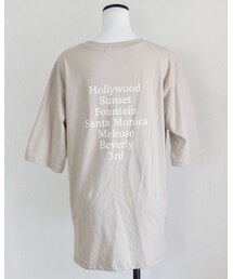 no brand | バックプリントロゴTEE(Tシャツ/カットソー)