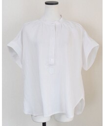 no brand | 【Marient】リネンヘンリースタンドBL(シャツ/ブラウス)