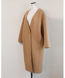 no brand | ダンボールニットカラーレスコート(ダウンジャケット/コート)