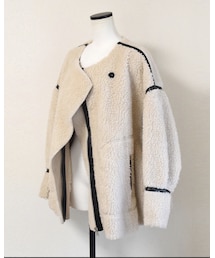 no brand | 【Marient】パイピングボアJK(ブルゾン)