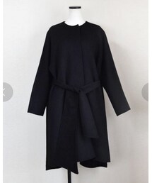 no brand | 【Marient】ダブルフェイスノーカラーCT(チェスターコート)