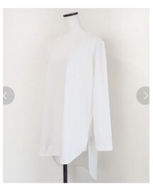 no brand | 【Marient】コットンラウンドヘムロンTee(Tシャツ/カットソー)