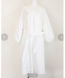 no brand | 【Marient】バルーンシャツベルトOP(ワンピース)