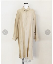 Marient | リネンブレンドシャツワンピ(シャツワンピース)