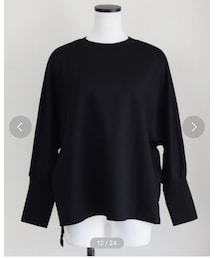 Marient | 袖ボタンポンチプルオーバー(Tシャツ/カットソー)