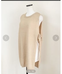 no brand | 【Marient Online Store】サイドスリットニットベスト(ベスト)