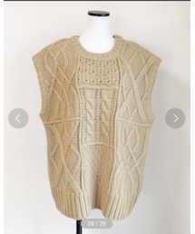 Marient | ケーブルアランニットベスト(ニット/セーター)
