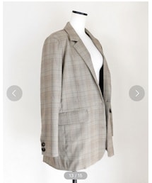 no brand | 【Marient Online Store】アーバンチェックJK(テーラードジャケット)