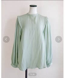 Marient | ギャザースリーブバルーンBL(シャツ/ブラウス)