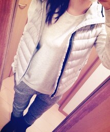 GAP | ライトグレー 
(ダウンベスト)