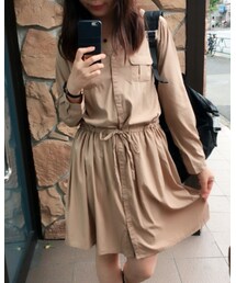 no brand | シャツワンピース