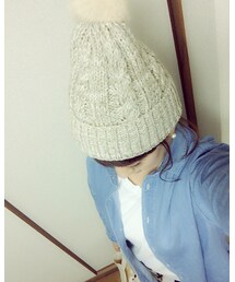 ボンボンちらり😊 | ニットキャップ/ビーニー