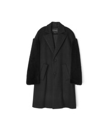 ENTROFE | DROP SHOULDER COAT WITH SHEARING SLEEVES(その他アウター)