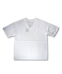 BLACK&BLUE | BLACK&BLUE [ 布帛ビッグTシャツ ] WHITE(Tシャツ/カットソー)