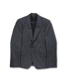 JOHN LAWRENCE SULLIVAN | JOHN LAWRENCE SULLIVAN [ ストライプジャケット ] GREY STRIPE(テーラードジャケット)