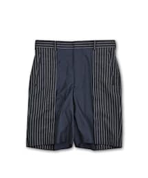 JOHN LAWRENCE SULLIVAN | JOHN LAWRENCE SULLIVAN [ ストライプショーツ ] GREY STRIPE(その他パンツ)