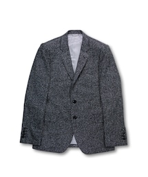 JOHN LAWRENCE SULLIVAN | JOHN LAWRENCE SULLIVAN [ 大理石ツイードジャケット ] BLACK(テーラードジャケット)