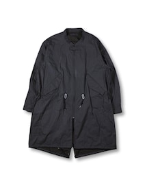 BLACK&BLUE | BLACK&BLUE [ バンドカラーモッズコート ] ブラック(モッズコート)