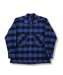BLACK&BLUE | BLACK&BLUE [ ワーカースタイルシャツ ] ブルー/ブラックチェック(シャツ/ブラウス)