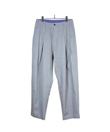 bukht | bukht [ ONE TUCK WIDE TROUSER ] ASH GRY(スラックス)