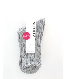 SURUTO 麻混リブクォーター(ソックス/靴下)