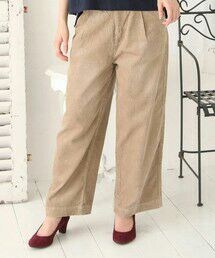 earth music&ecology | USA COTTONコーデュロイパンツ(タックワイド)(その他パンツ)