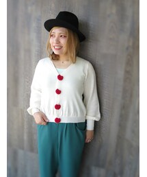 I am I in fact... | ラミーコットンLIPモチーフVCD(カーディガン/ボレロ)