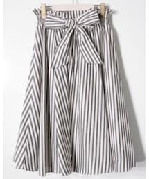 RETRO GIRL | ストライプフレアースカート(スカート)